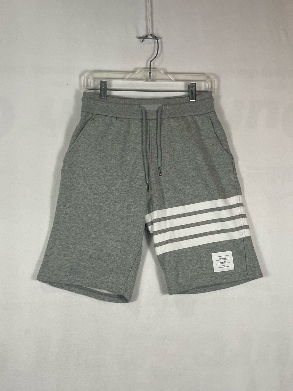 Thom Browne Terry Cotton 4 bar Sweatpants Shorts Gray Made In Japan Sz 1 Small